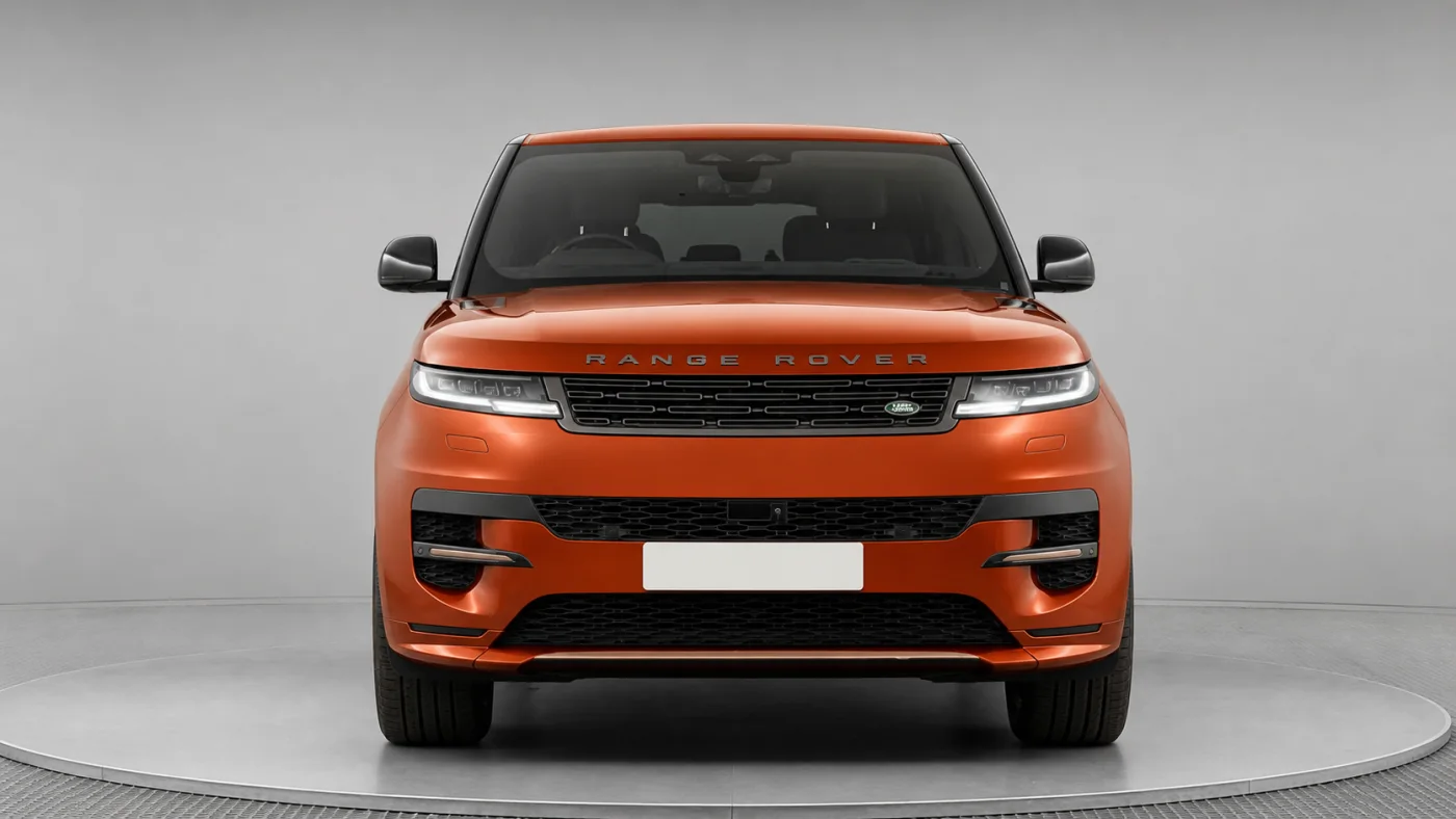 Copper orange Range Rover Sport used lease car